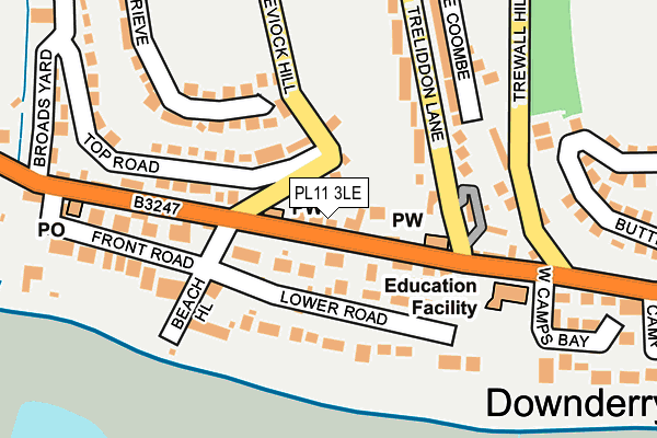 PL11 3LE map - OS OpenMap – Local (Ordnance Survey)