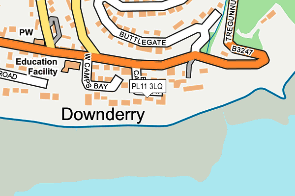 PL11 3LQ map - OS OpenMap – Local (Ordnance Survey)