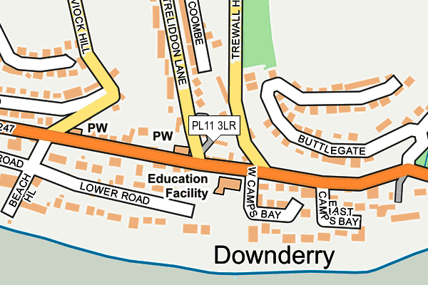 PL11 3LR map - OS OpenMap – Local (Ordnance Survey)