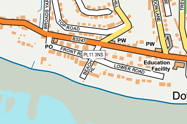 PL11 3NS map - OS OpenMap – Local (Ordnance Survey)