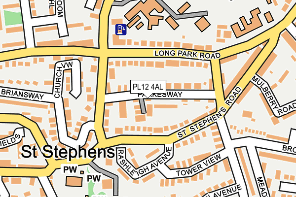 PL12 4AL map - OS OpenMap – Local (Ordnance Survey)