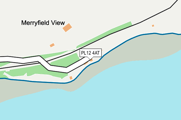 PL12 4AT map - OS OpenMap – Local (Ordnance Survey)