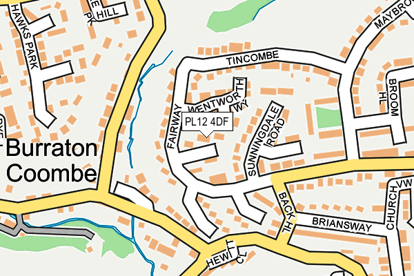 PL12 4DF map - OS OpenMap – Local (Ordnance Survey)
