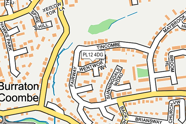 PL12 4DG map - OS OpenMap – Local (Ordnance Survey)