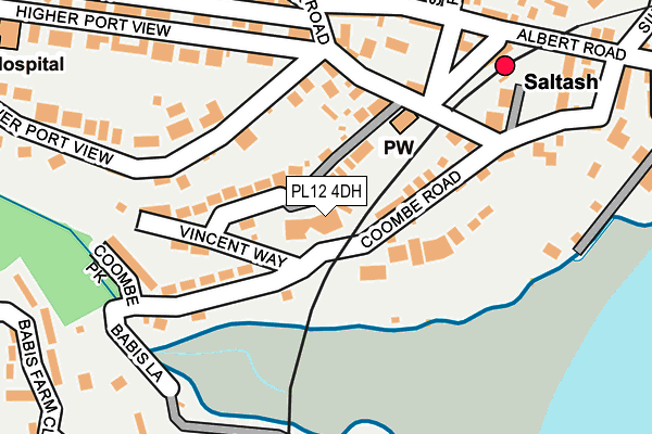 PL12 4DH map - OS OpenMap – Local (Ordnance Survey)