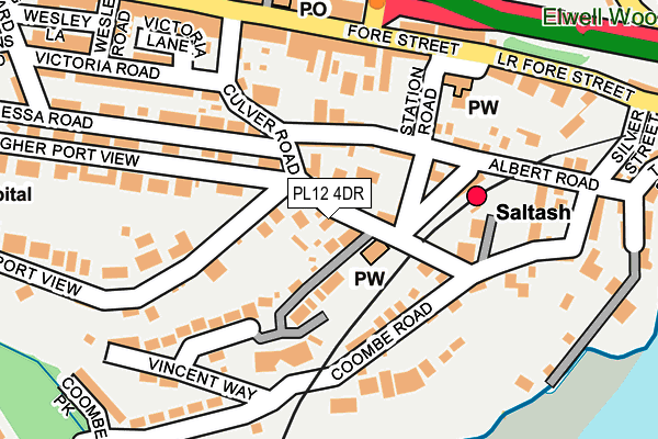 PL12 4DR map - OS OpenMap – Local (Ordnance Survey)