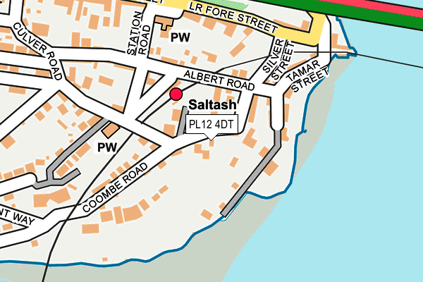 PL12 4DT map - OS OpenMap – Local (Ordnance Survey)