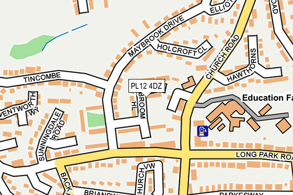 PL12 4DZ map - OS OpenMap – Local (Ordnance Survey)