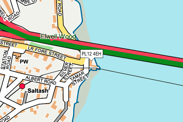 PL12 4EH map - OS OpenMap – Local (Ordnance Survey)