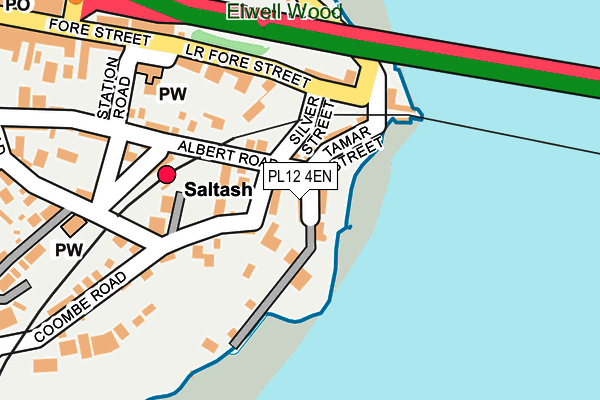 PL12 4EN map - OS OpenMap – Local (Ordnance Survey)