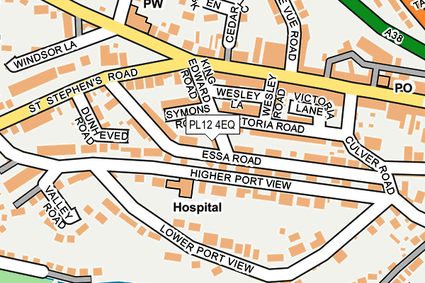 PL12 4EQ map - OS OpenMap – Local (Ordnance Survey)