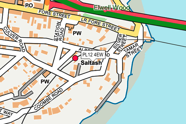 PL12 4EW map - OS OpenMap – Local (Ordnance Survey)