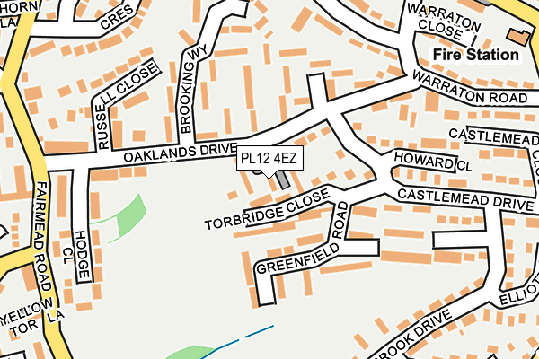 PL12 4EZ map - OS OpenMap – Local (Ordnance Survey)