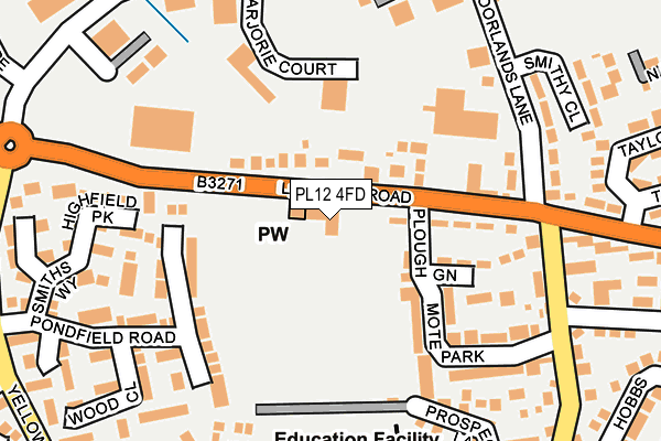 PL12 4FD map - OS OpenMap – Local (Ordnance Survey)