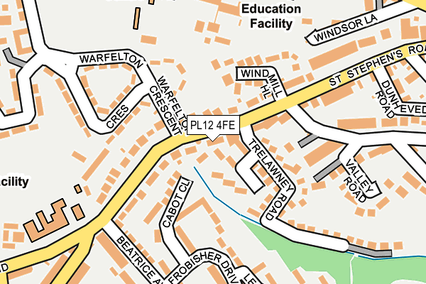 PL12 4FE map - OS OpenMap – Local (Ordnance Survey)