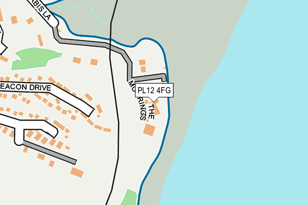 PL12 4FG map - OS OpenMap – Local (Ordnance Survey)