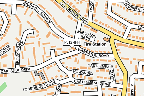 PL12 4FH map - OS OpenMap – Local (Ordnance Survey)