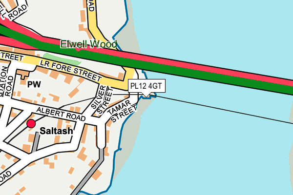 PL12 4GT map - OS OpenMap – Local (Ordnance Survey)