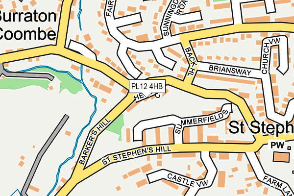 PL12 4HB map - OS OpenMap – Local (Ordnance Survey)