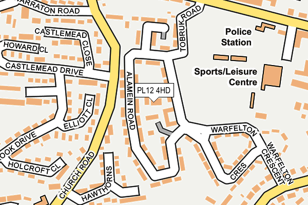 PL12 4HD map - OS OpenMap – Local (Ordnance Survey)