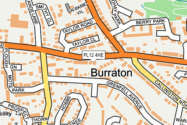 PL12 4HE map - OS OpenMap – Local (Ordnance Survey)