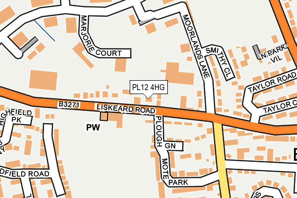 PL12 4HG map - OS OpenMap – Local (Ordnance Survey)