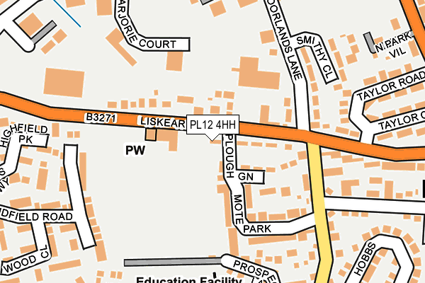 PL12 4HH map - OS OpenMap – Local (Ordnance Survey)