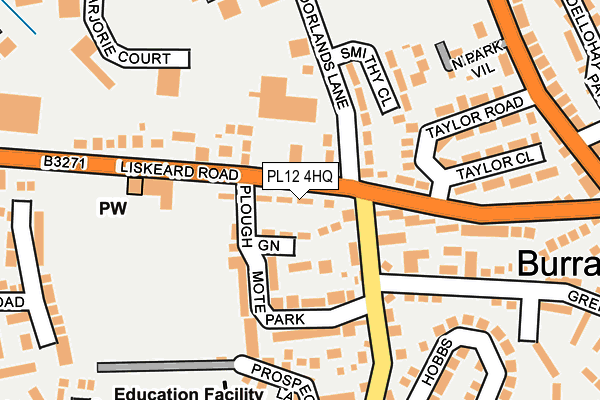 PL12 4HQ map - OS OpenMap – Local (Ordnance Survey)