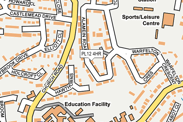 PL12 4HR map - OS OpenMap – Local (Ordnance Survey)