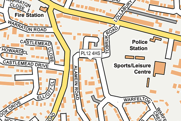 PL12 4HS map - OS OpenMap – Local (Ordnance Survey)
