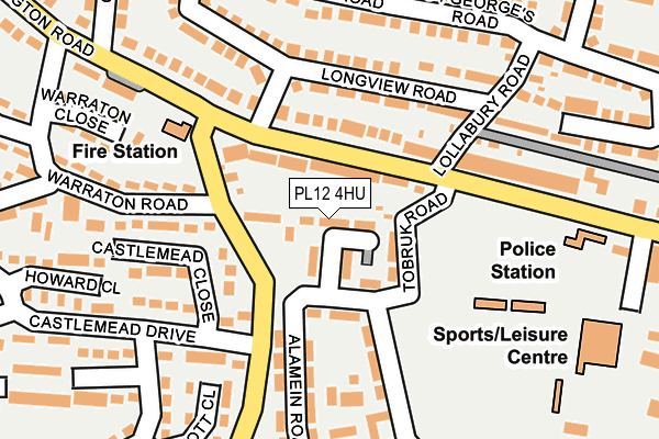 PL12 4HU map - OS OpenMap – Local (Ordnance Survey)