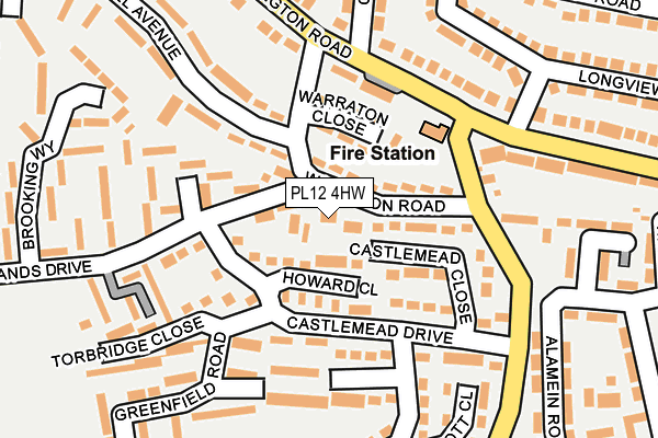 PL12 4HW map - OS OpenMap – Local (Ordnance Survey)