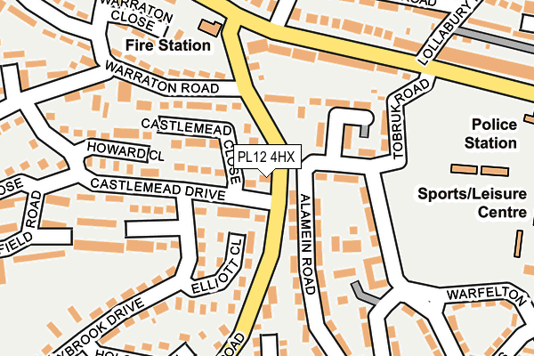 PL12 4HX map - OS OpenMap – Local (Ordnance Survey)