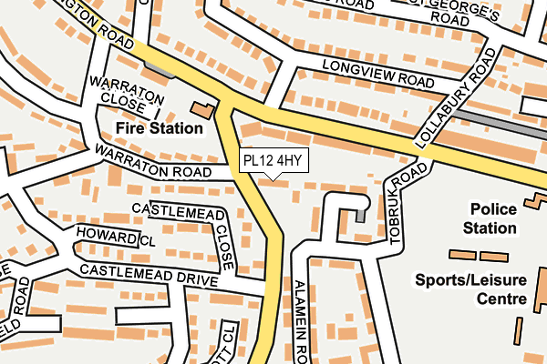 PL12 4HY map - OS OpenMap – Local (Ordnance Survey)