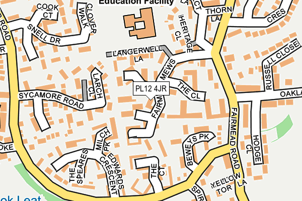 PL12 4JR map - OS OpenMap – Local (Ordnance Survey)