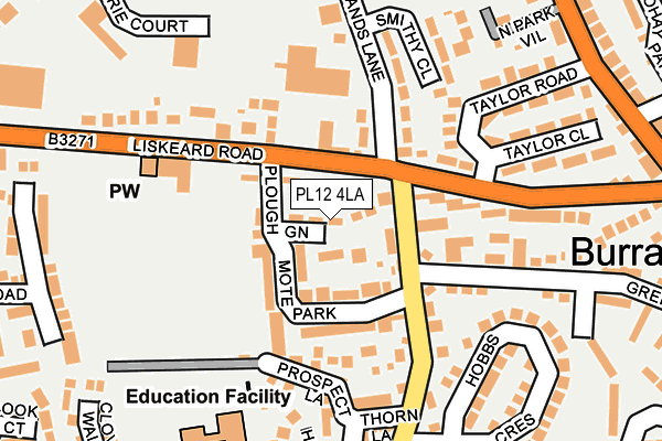 PL12 4LA map - OS OpenMap – Local (Ordnance Survey)