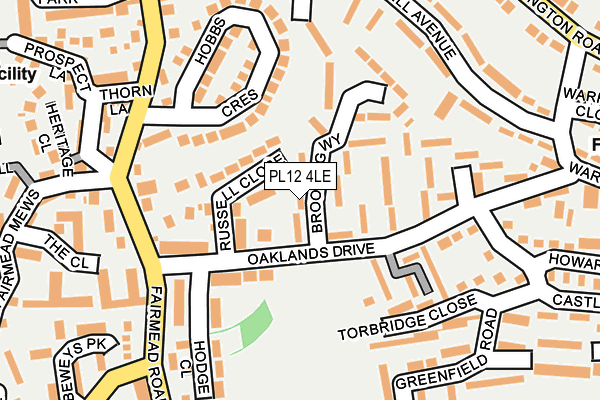 PL12 4LE map - OS OpenMap – Local (Ordnance Survey)