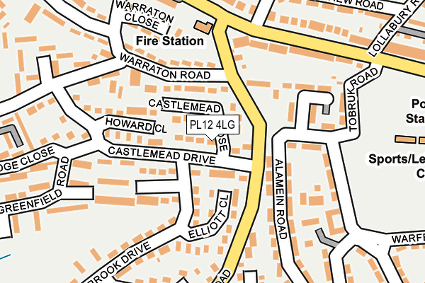 PL12 4LG map - OS OpenMap – Local (Ordnance Survey)