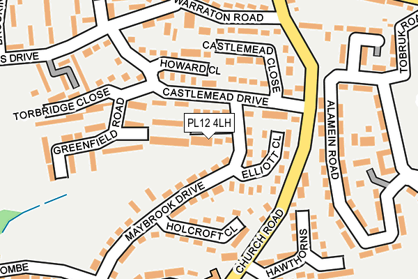 PL12 4LH map - OS OpenMap – Local (Ordnance Survey)