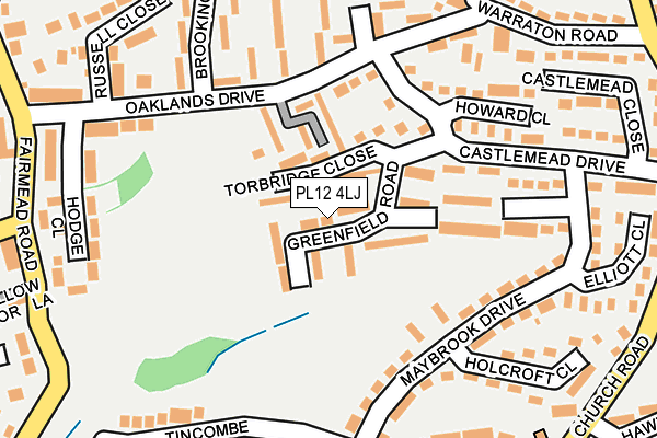 PL12 4LJ map - OS OpenMap – Local (Ordnance Survey)