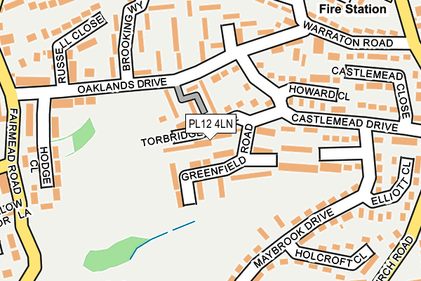 PL12 4LN map - OS OpenMap – Local (Ordnance Survey)