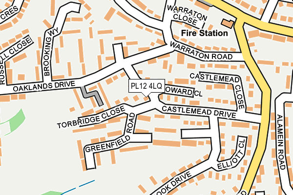 PL12 4LQ map - OS OpenMap – Local (Ordnance Survey)