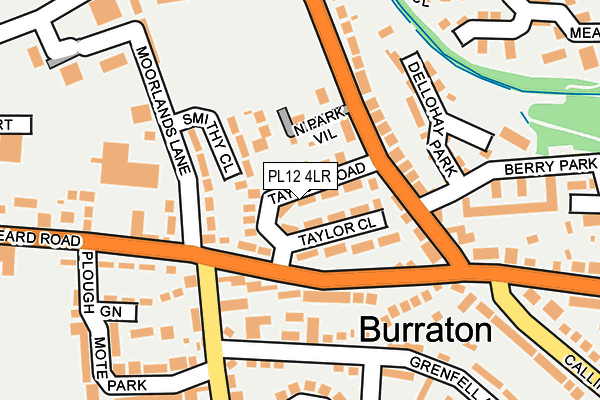 PL12 4LR map - OS OpenMap – Local (Ordnance Survey)