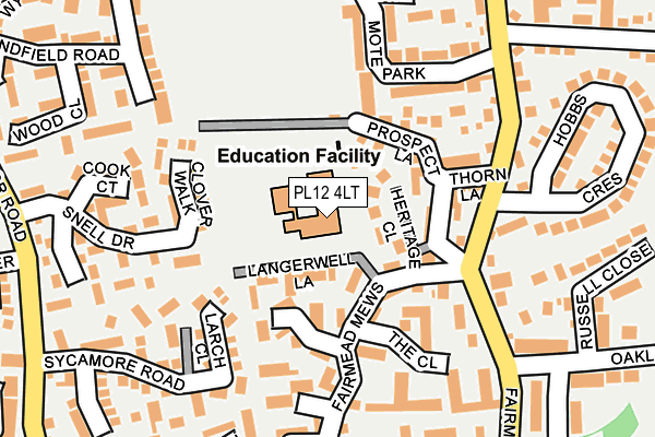 PL12 4LT map - OS OpenMap – Local (Ordnance Survey)