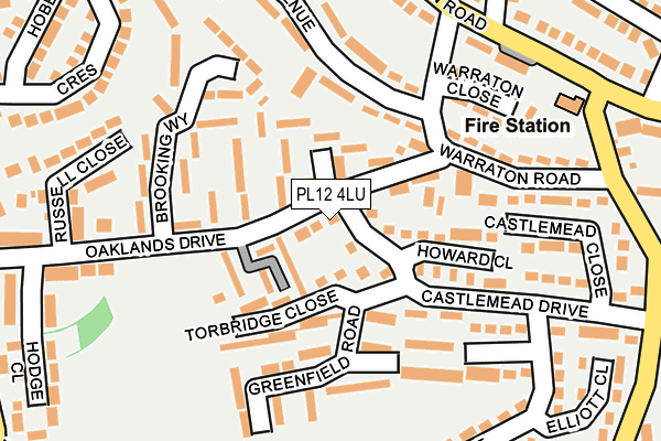 PL12 4LU map - OS OpenMap – Local (Ordnance Survey)