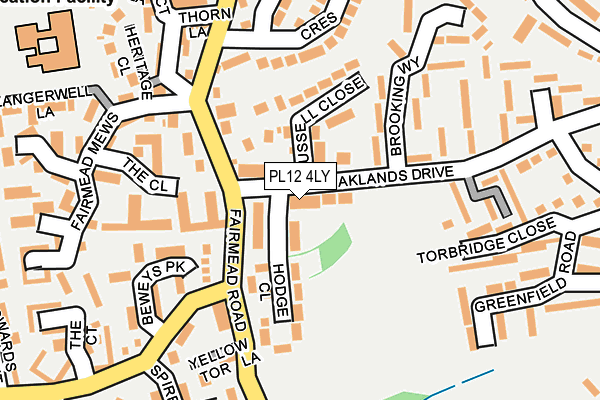 PL12 4LY map - OS OpenMap – Local (Ordnance Survey)