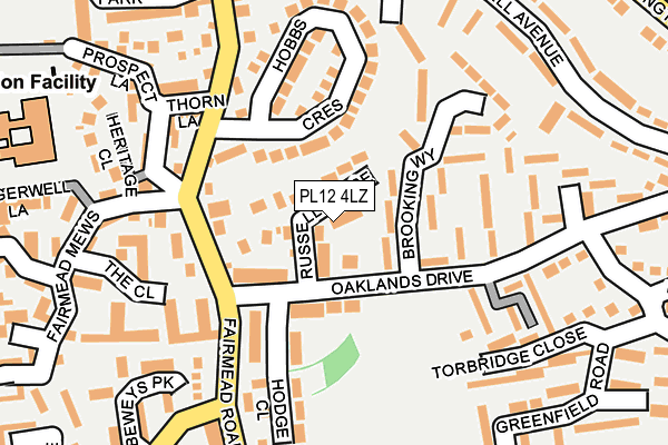 PL12 4LZ map - OS OpenMap – Local (Ordnance Survey)