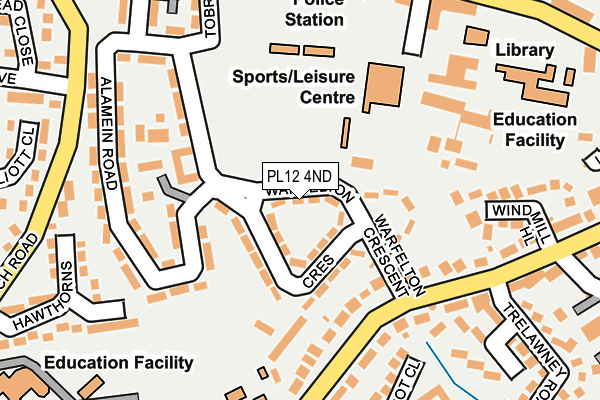PL12 4ND map - OS OpenMap – Local (Ordnance Survey)