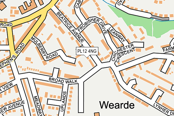 PL12 4NG map - OS OpenMap – Local (Ordnance Survey)