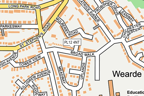 PL12 4NT map - OS OpenMap – Local (Ordnance Survey)